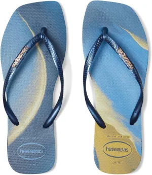 Havaianas Women's Slim Square Trendy Sandals Flip-Flop