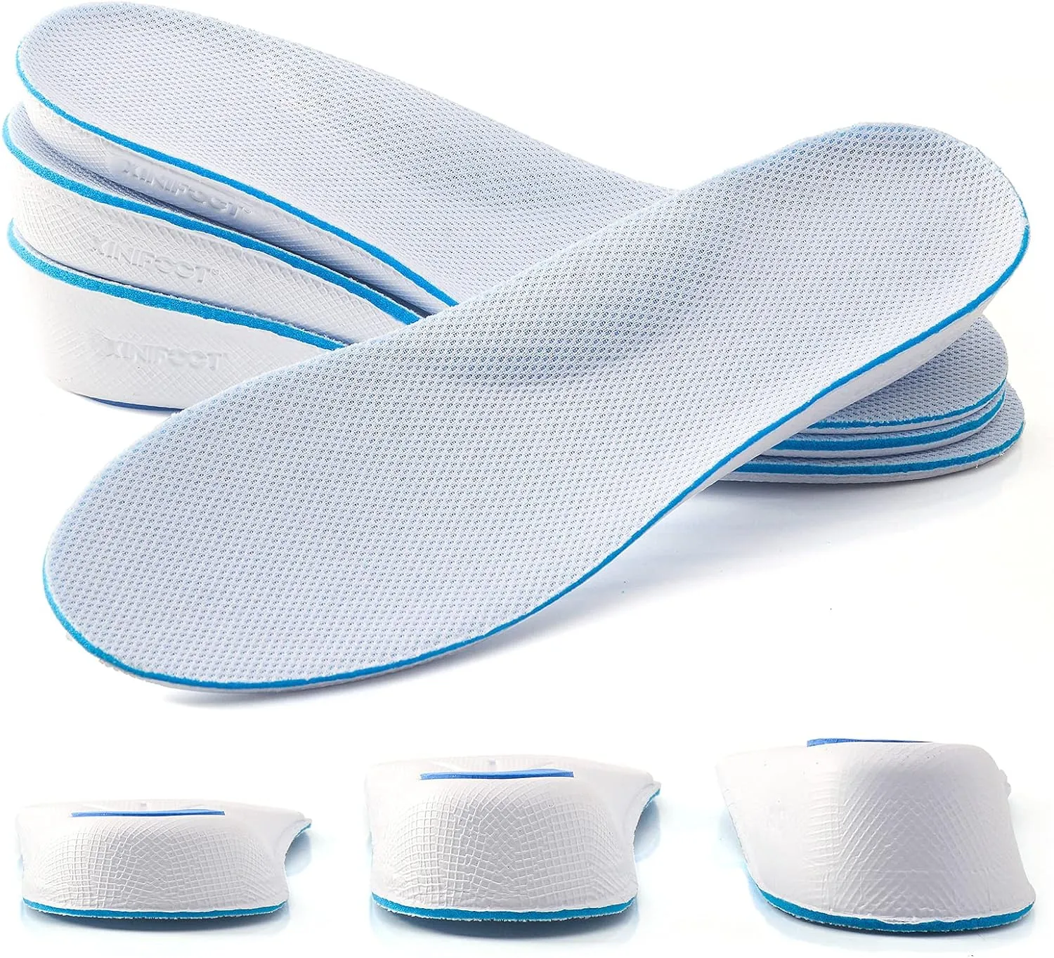 Height Increase Insole Arch Support Breathable Shoe Insoles Heel Lift Inserts Elevator Insoles for Men Women