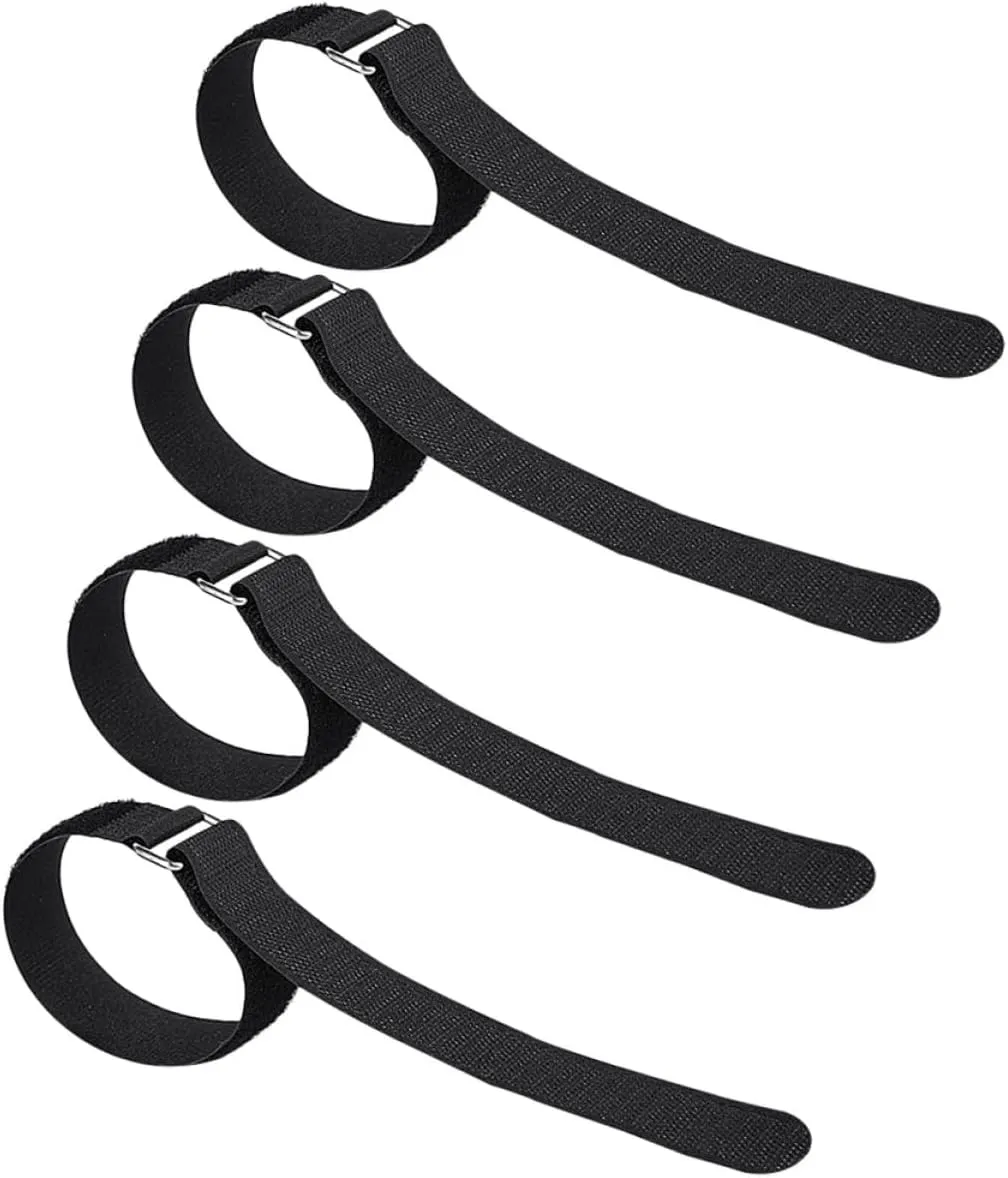 Hemoton 4Pcs Non Slip Outdoor Ice Grippers Strap for Climbing Shoes Crampons Supplies Durable Binding for Hiking Jogging and Activities