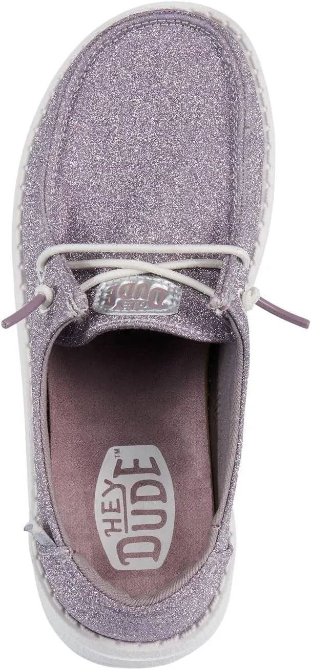 Hey Dude Unisex-Child Wendy Sparkle Kids Loafer