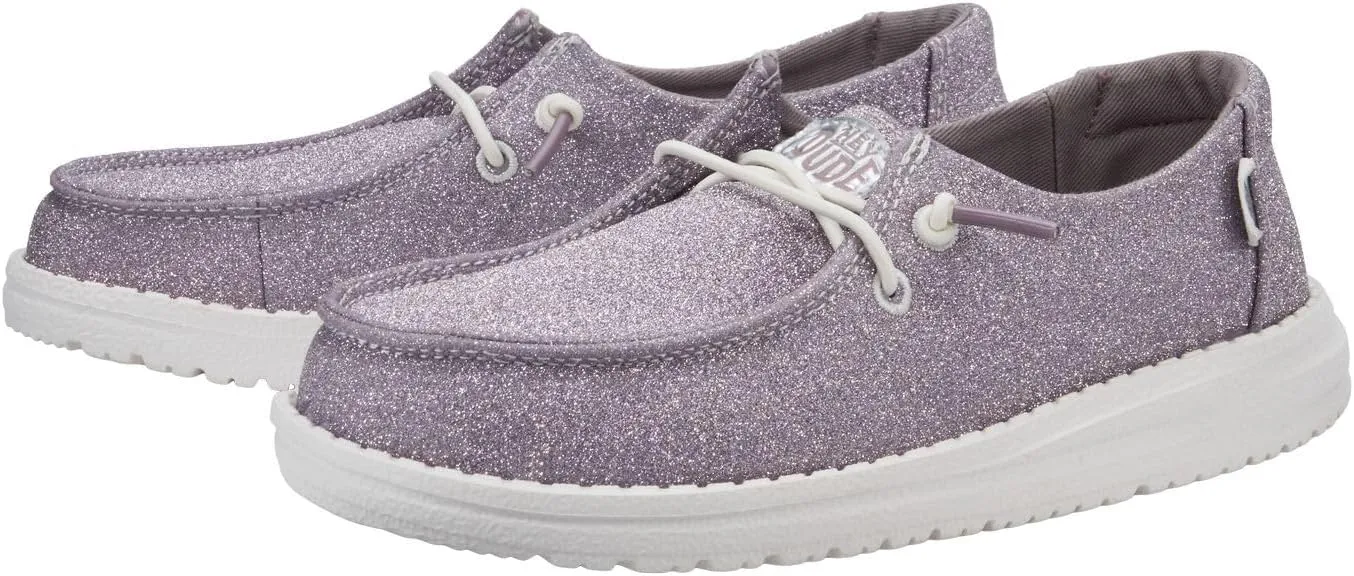 Hey Dude Unisex-Child Wendy Sparkle Kids Loafer