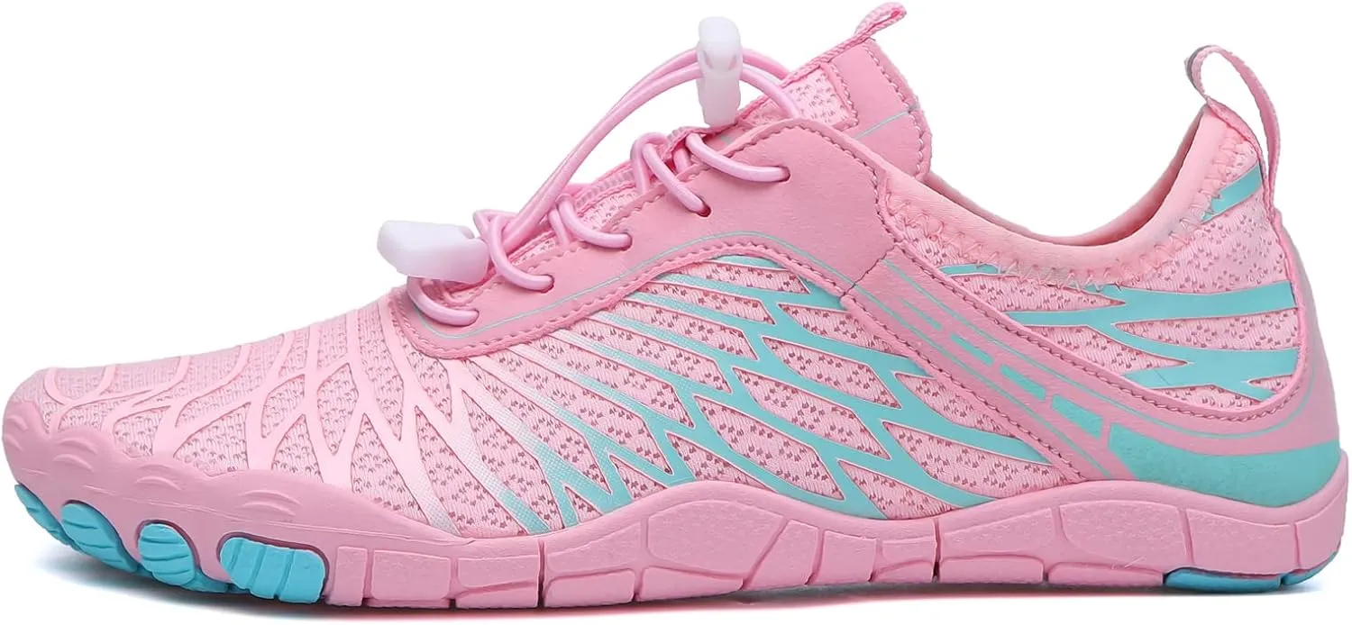 Hike Barefoot Shoes for Women Men Breathable & Non-Slip Athletic Barefoot Wide Toe Water Shoes Lightweight