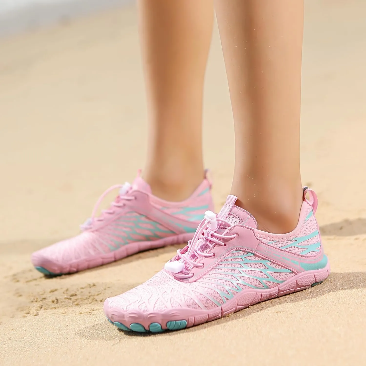 Hike Barefoot Shoes for Women Men Breathable & Non-Slip Athletic Barefoot Wide Toe Water Shoes Lightweight