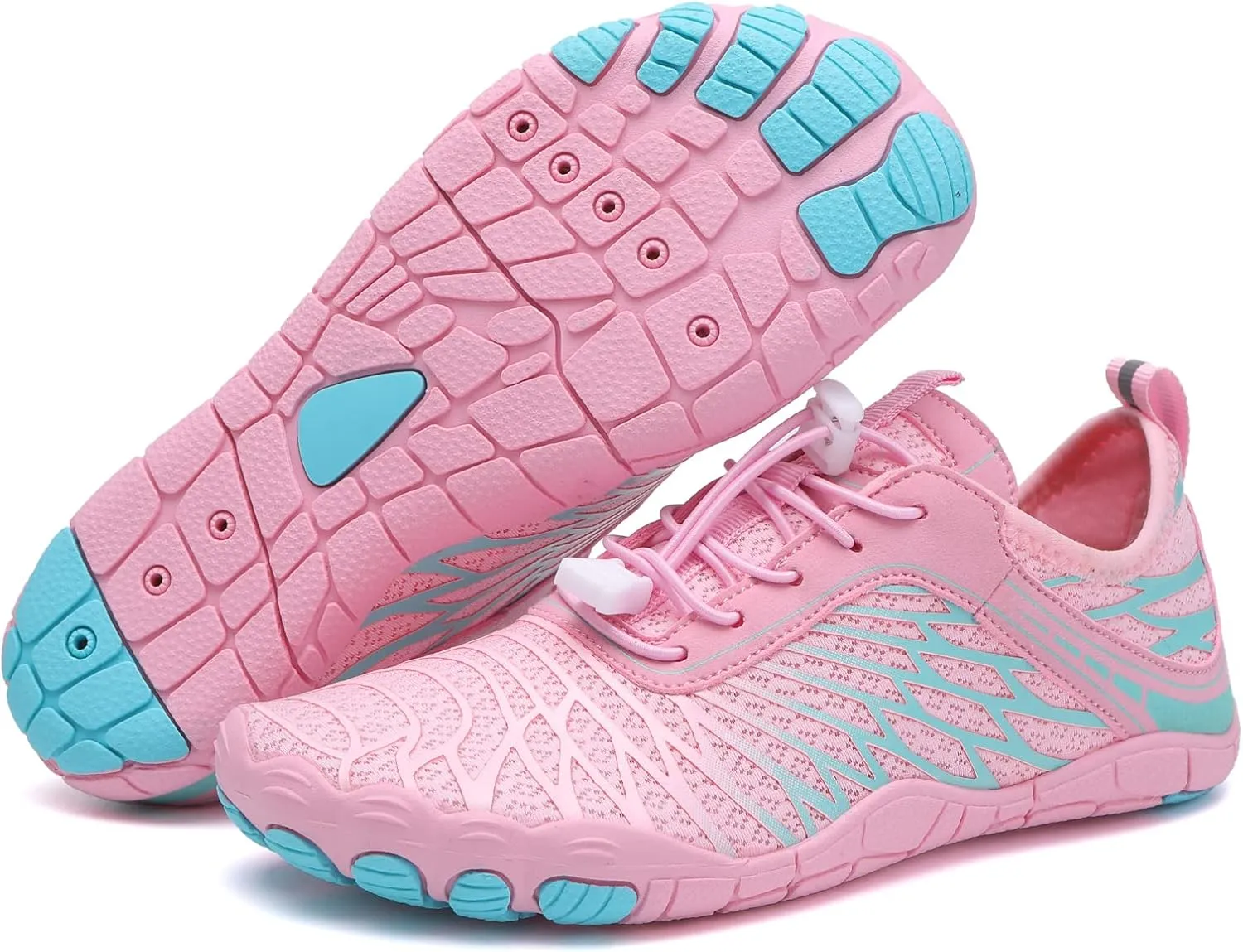 Hike Barefoot Shoes for Women Men Breathable & Non-Slip Athletic Barefoot Wide Toe Water Shoes Lightweight