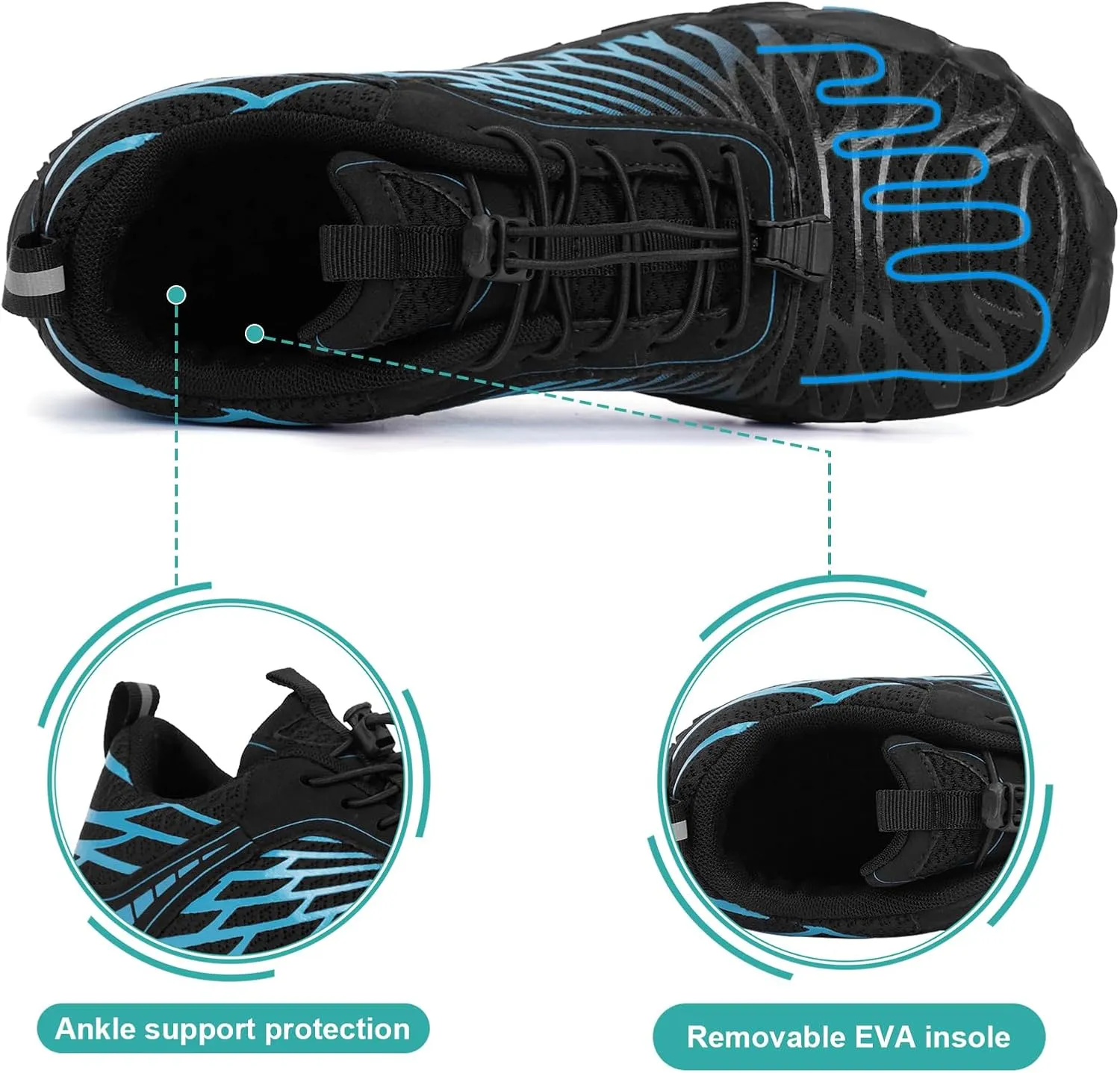 Hike Barefoot Shoes Women Men Non-Slip Healthy Barefoot Shoes Womens Mens Breathable Fashion Trail Rnning Hiking Shoe Womens Mens Wide Toe Zero Drop Shoe