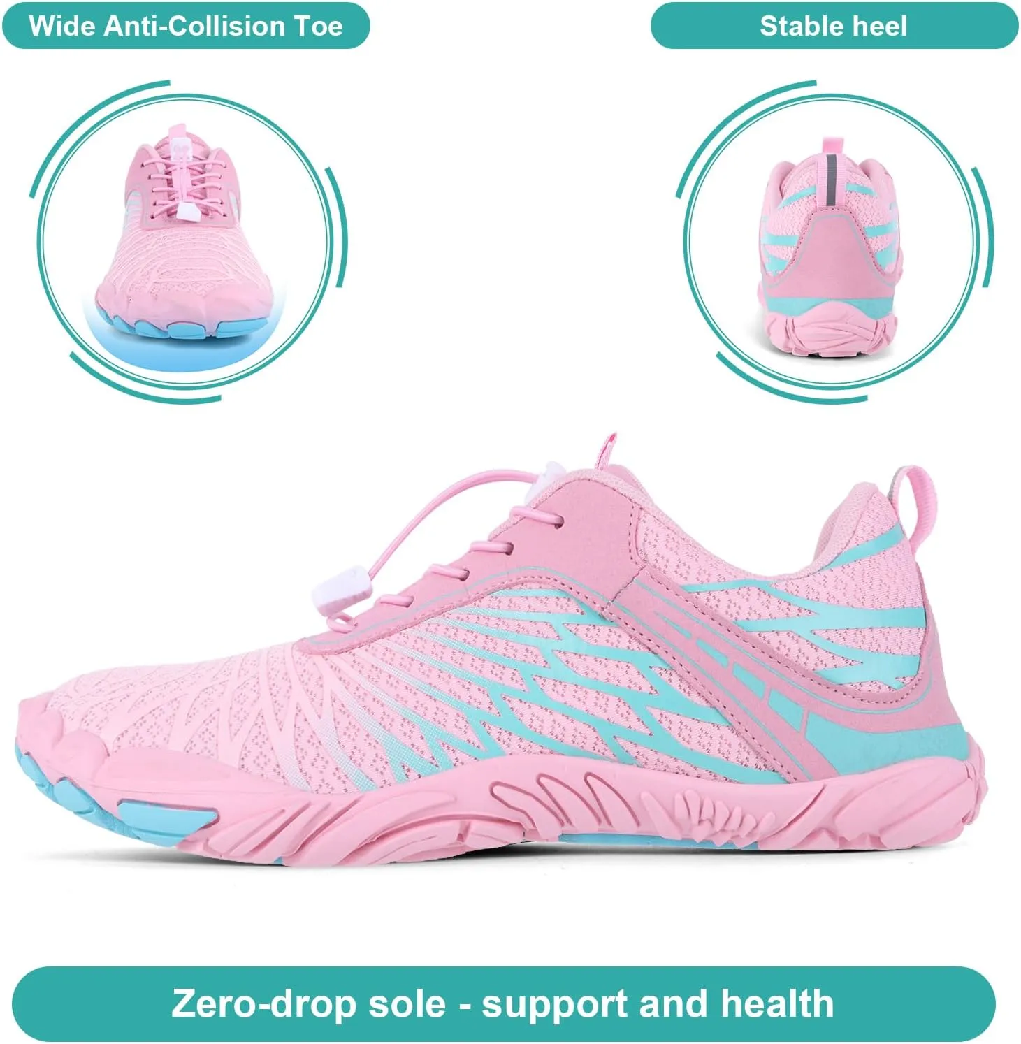 Hike Barefoot Shoes Women Men Non-Slip Healthy Barefoot Shoes Womens Mens Breathable Fashion Trail Rnning Hiking Shoe Womens Mens Wide Toe Zero Drop Shoe