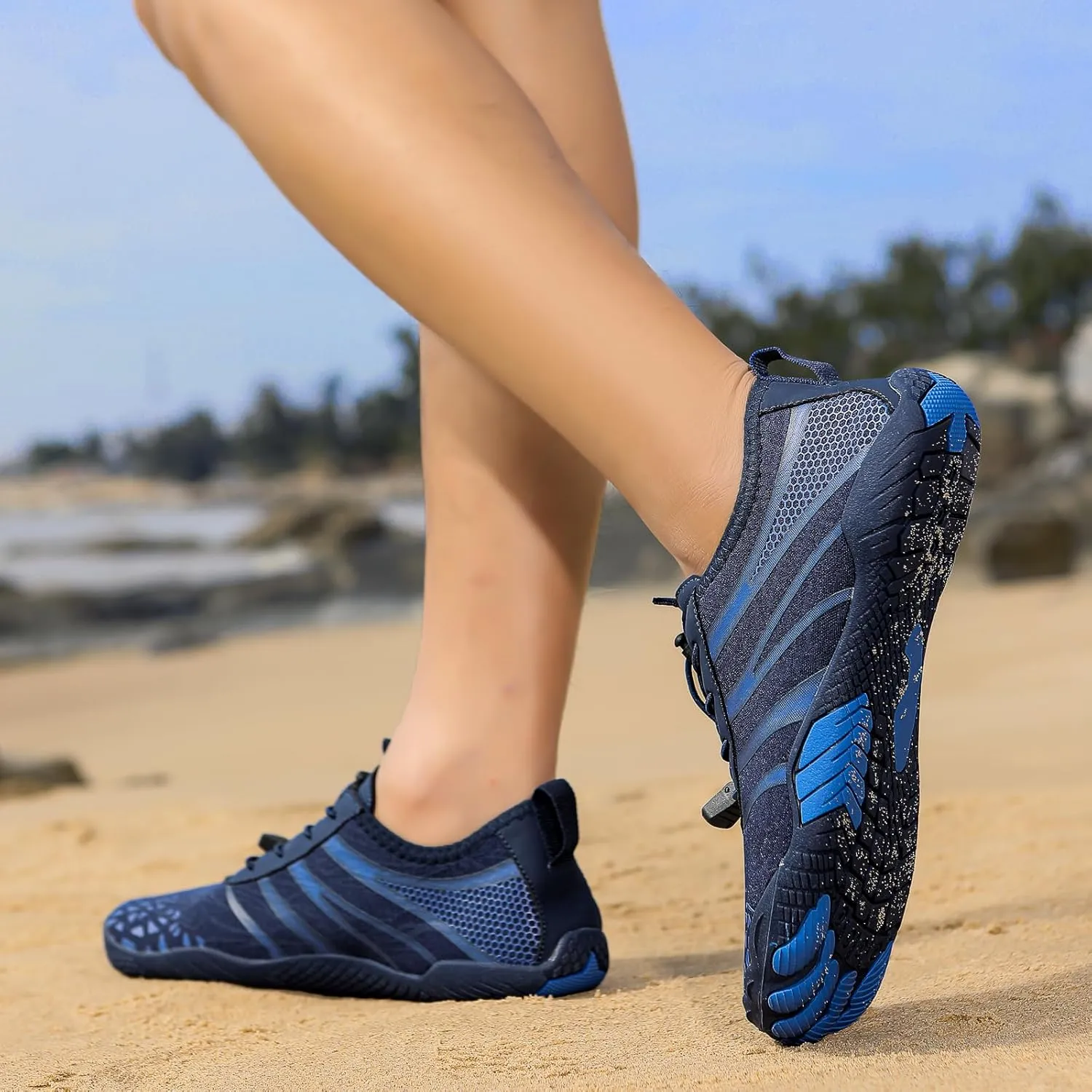 Hike Barefoot Shoes Women,2025 New Hiking Barefoot Shoes for Women Men , Breathable & Non-Slip Athletic Footwear, comfortable breathable zero-drop trail running shoes, Water Shoes Women Men ，quick-drying non-slip wide-toe box water shoes