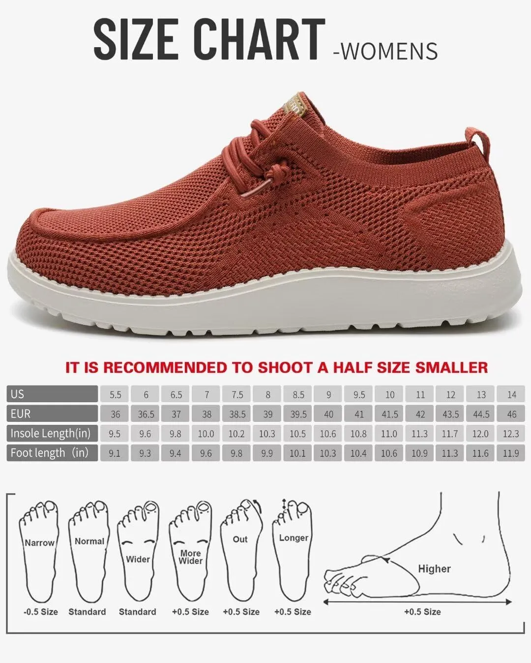 ITAZERO Wide Shoes for Women,Wide Walking Shoes for Women Slip On Loafer with Arch Support,Diabetic Women's Shoes Wide Width
