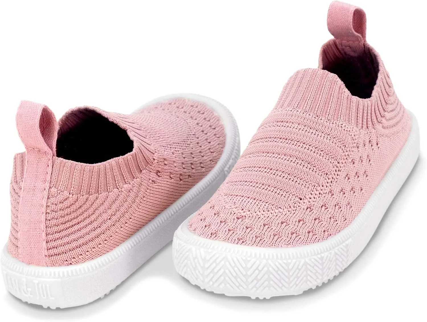 JAN & JUL Slip-on Kids Knit Shoes, Breathable Machine Washable Sneakers