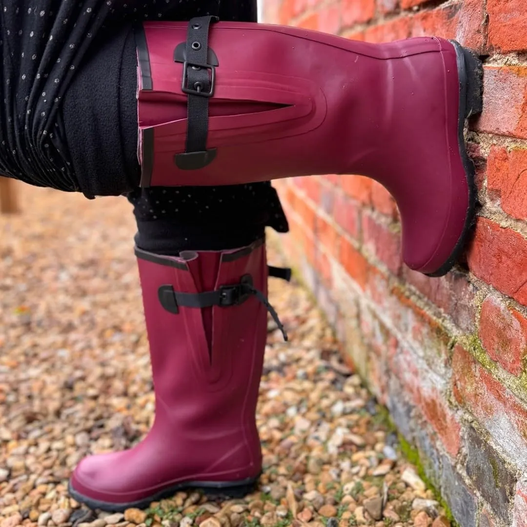 Jileon Extra Wide Calf Rain Boots - Ideal for Wide Feet, Ankles & Calves - Fit 16 to 23” Calves - Durable & Waterproof