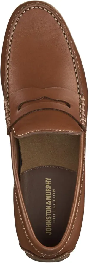 Johnston & Murphy Men’s Baldwin Driver Penny Shoes – Men’s Dress Shoes, Leather Moccasin Shoes, Dress Shoes for Men, Rubber Driver Sole & Cushioned Footbed, Men’s Loafers