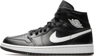 Jordan Womens WMNS Air Jordan 1 Mid DV0991 001 - Size 10W Black/White-Black
