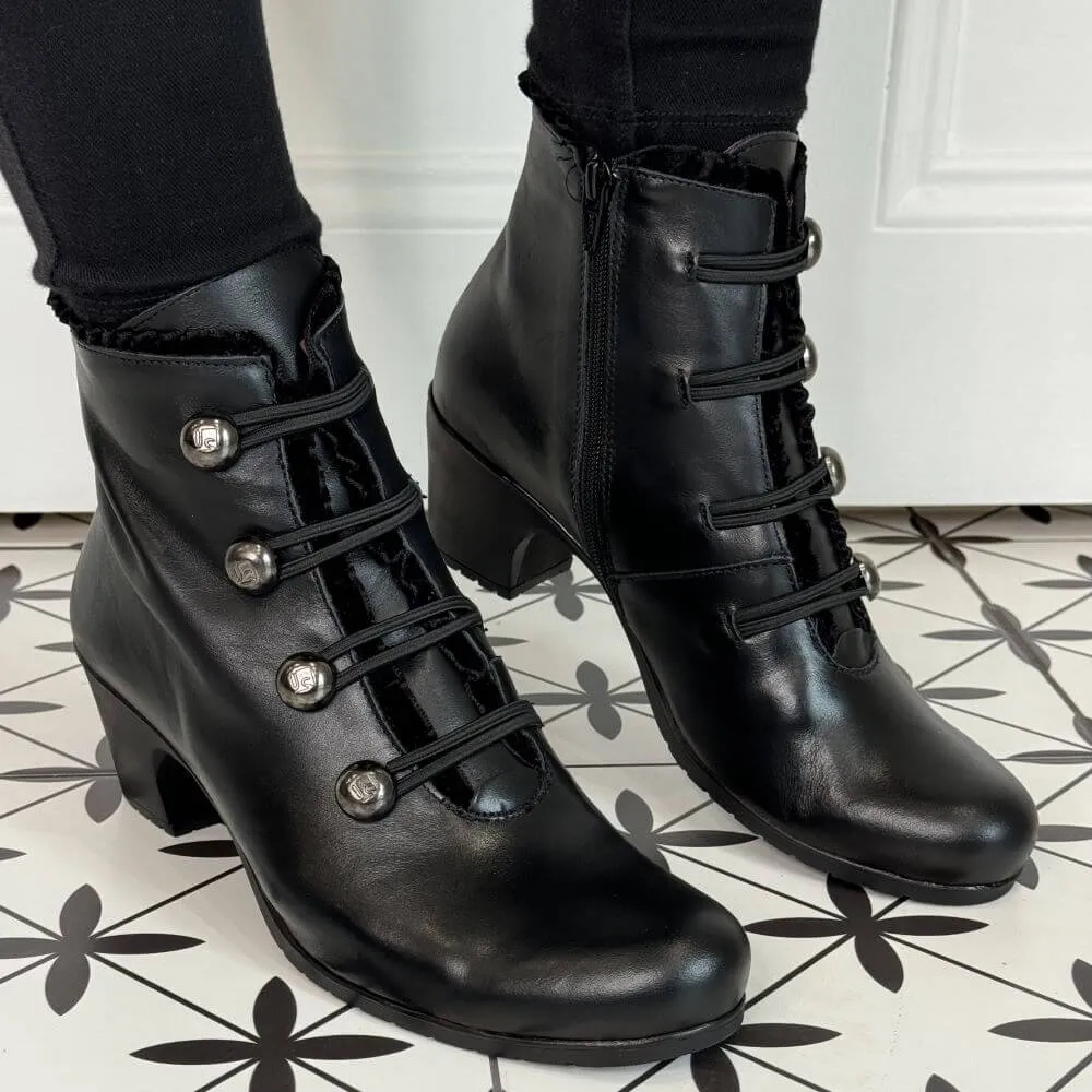 Jose Saenz 5176-L Block Heel-BLACK