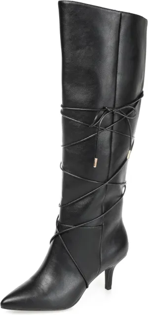Journee Womens Kaavia Tru Comfort Foam Pointed Toe Knee High Boots Black