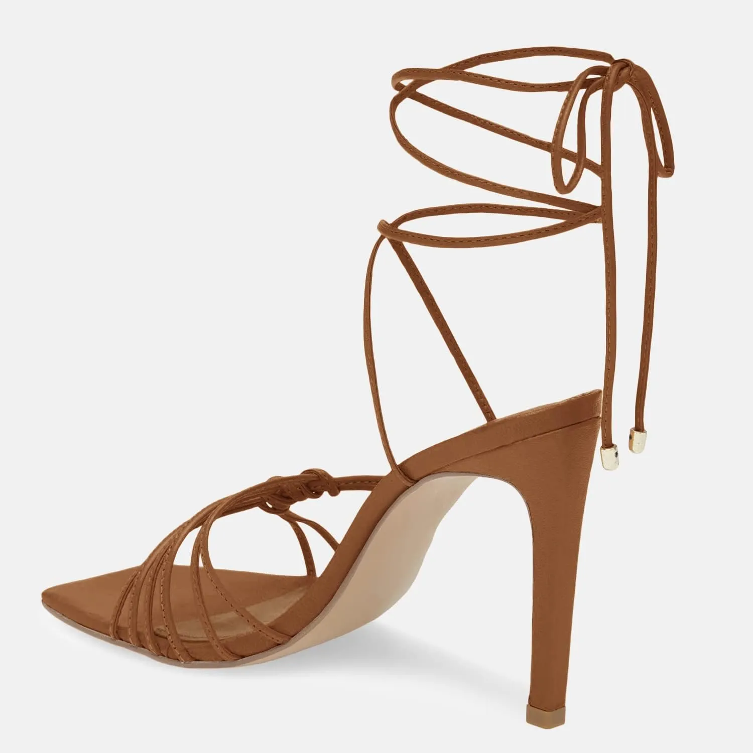 Juliet Holy Womens Lace Up Heeled Sandals Square Open Toe Stiletto Heels Strappy Summer Dressy Shoes
