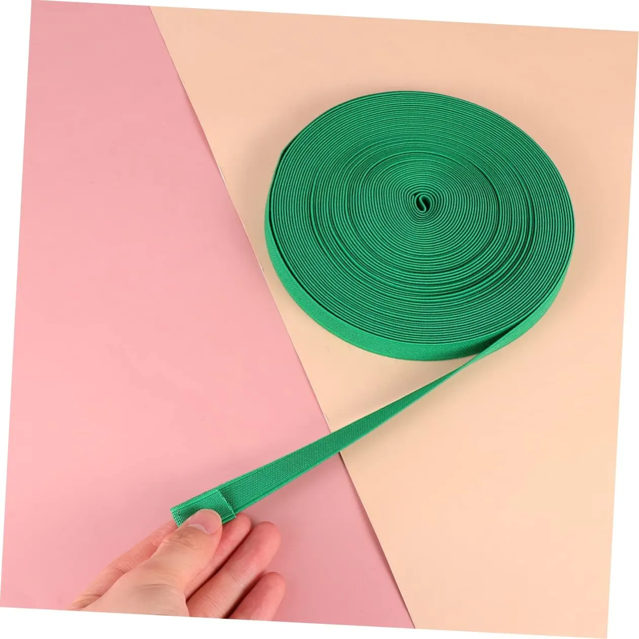 KAILIKETIY 1 Roll Thickened Elastic Band for Shoes Green Spool Durable Yarn for Shoe Accessories Crafts