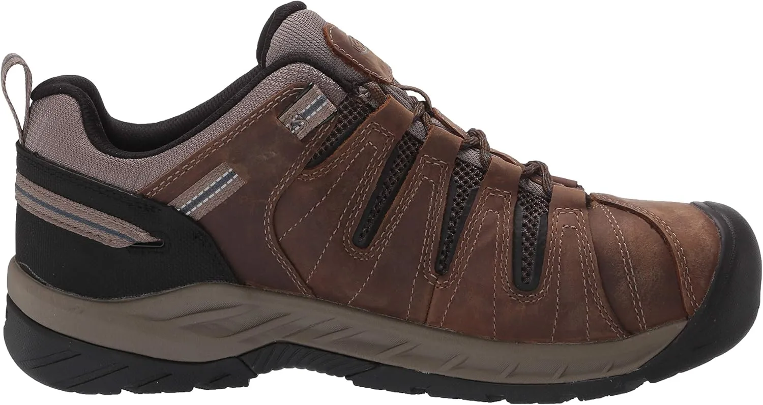 KEEN Utility Men's Flint 2 Low Height Steel Toe Waterproof Durable Construction Work Shoe