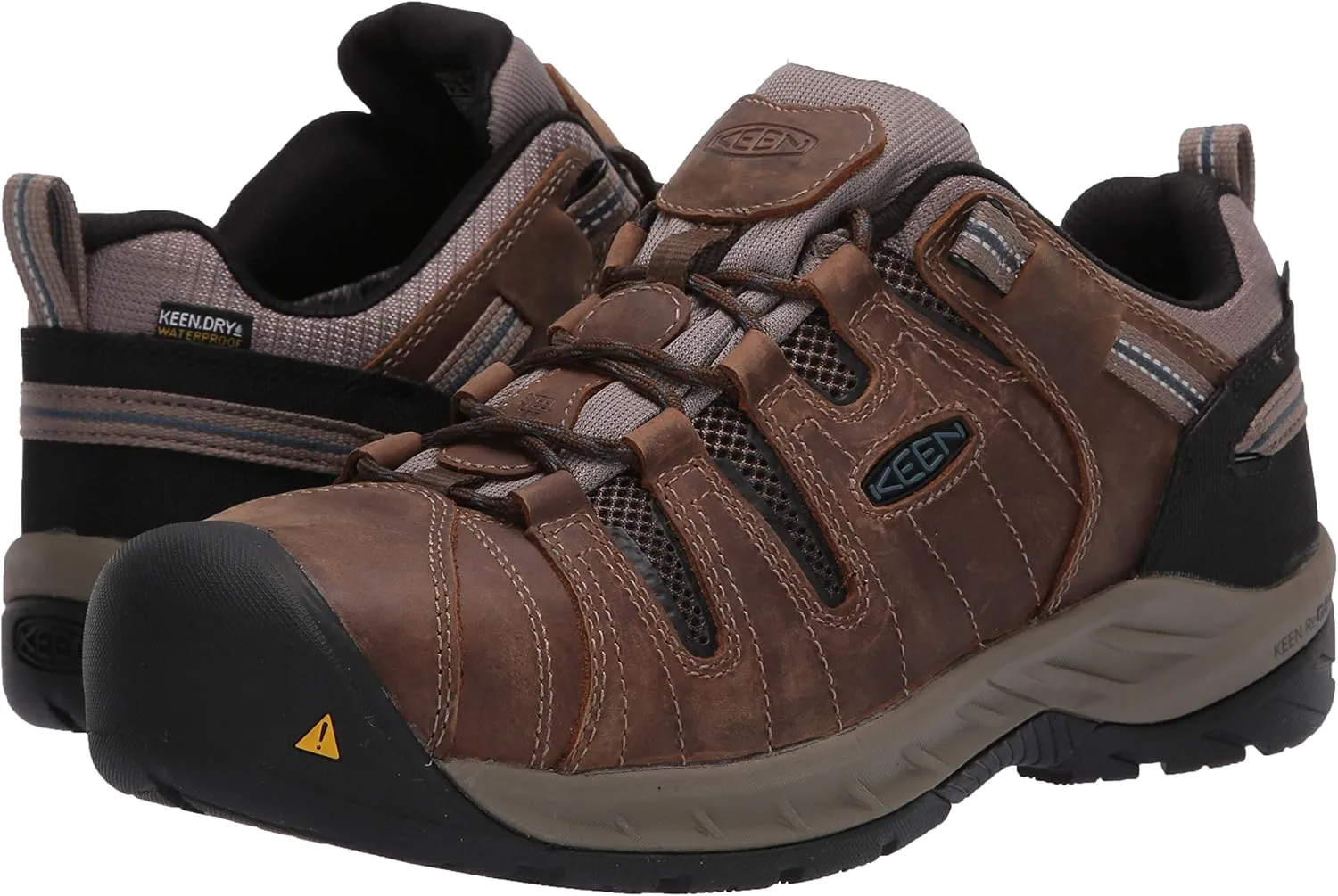 KEEN Utility Men's Flint 2 Low Height Steel Toe Waterproof Durable Construction Work Shoe