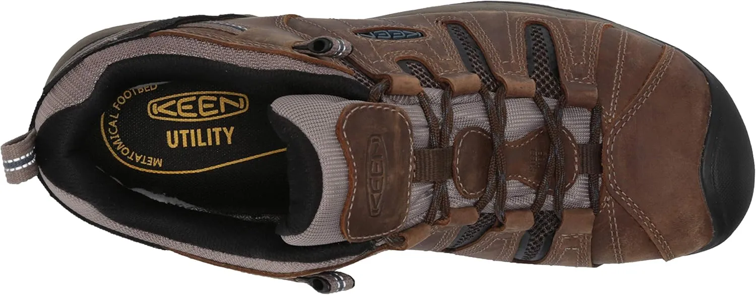 KEEN Utility Men's Flint 2 Low Height Steel Toe Waterproof Durable Construction Work Shoe