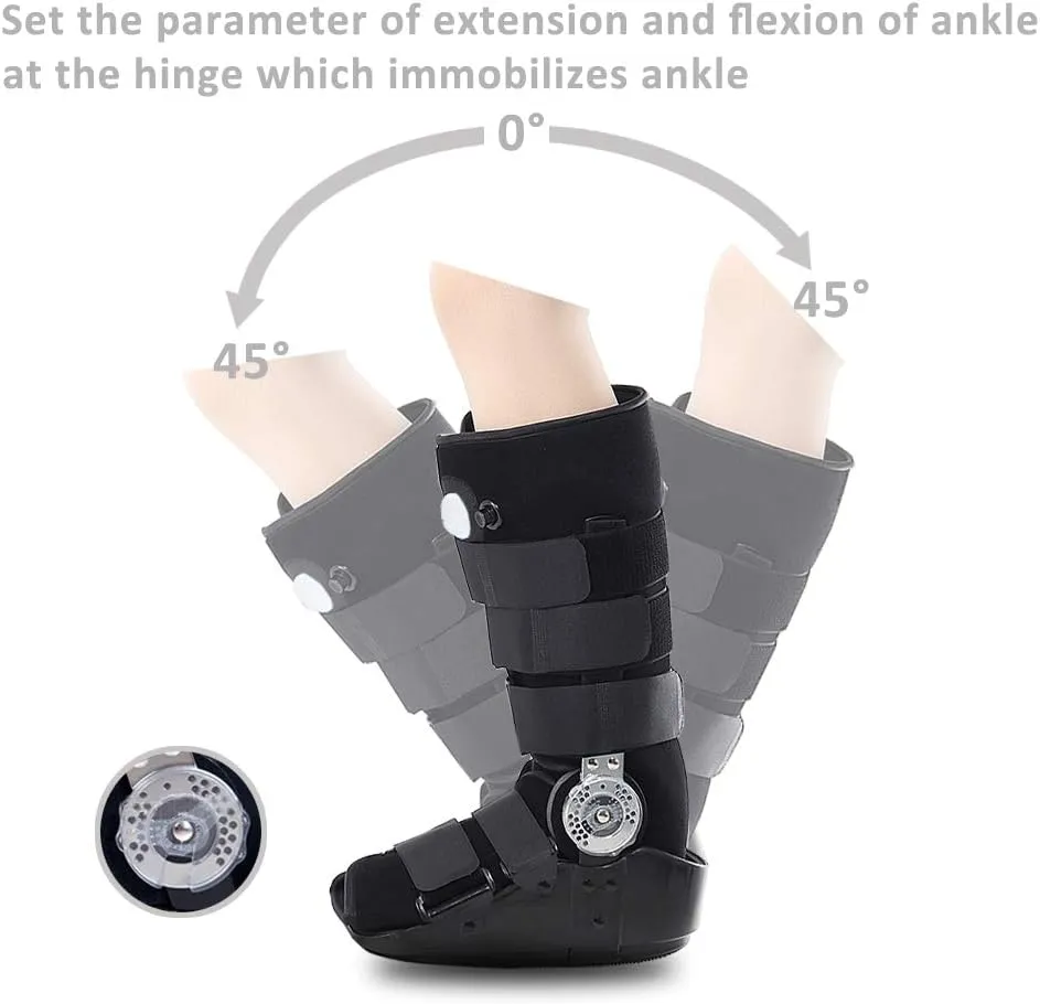 kefit Air Cam Walker Fracture Boot, Walking Boot for Sprained Ankle, Stress Fracture, Broken Foot. Orthopedic Boot (L:Foot Length 10.8-11.5Inch)