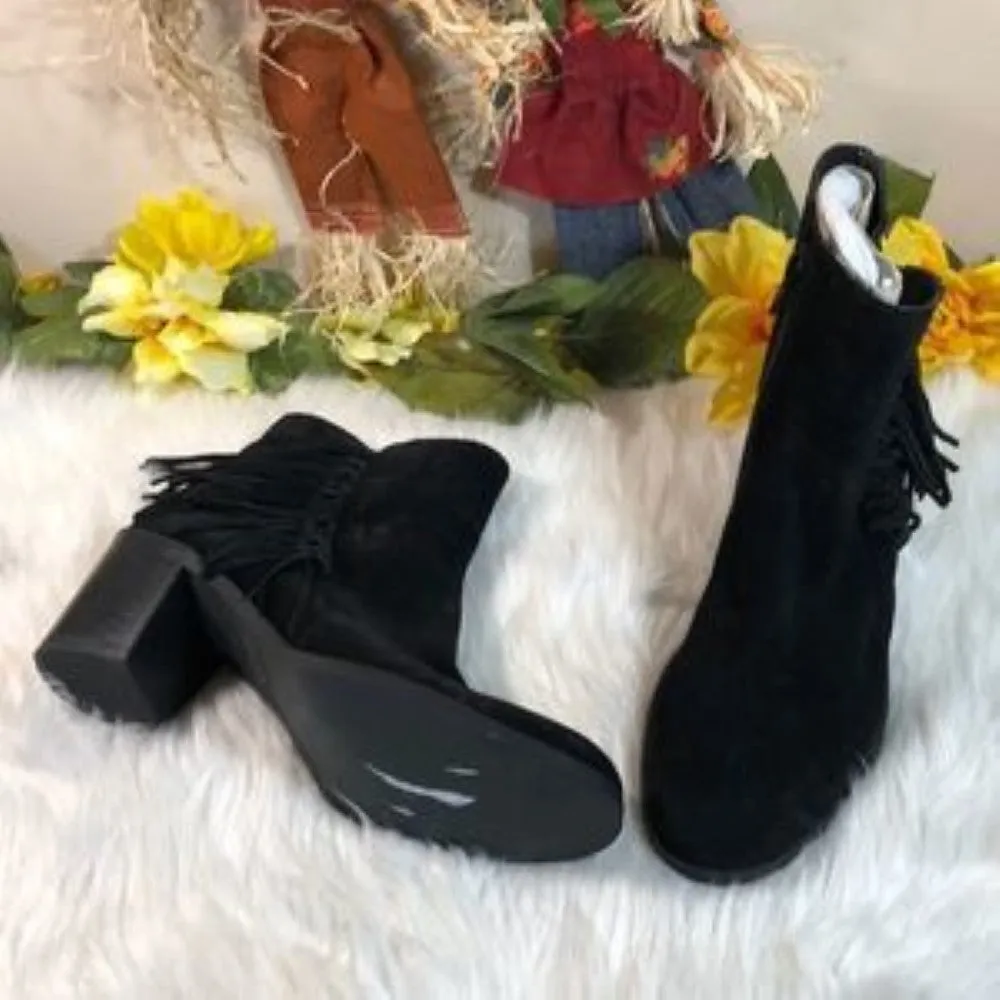 Kenneth Cole Reaction Rotini Fringe Ankle Boot 9.5