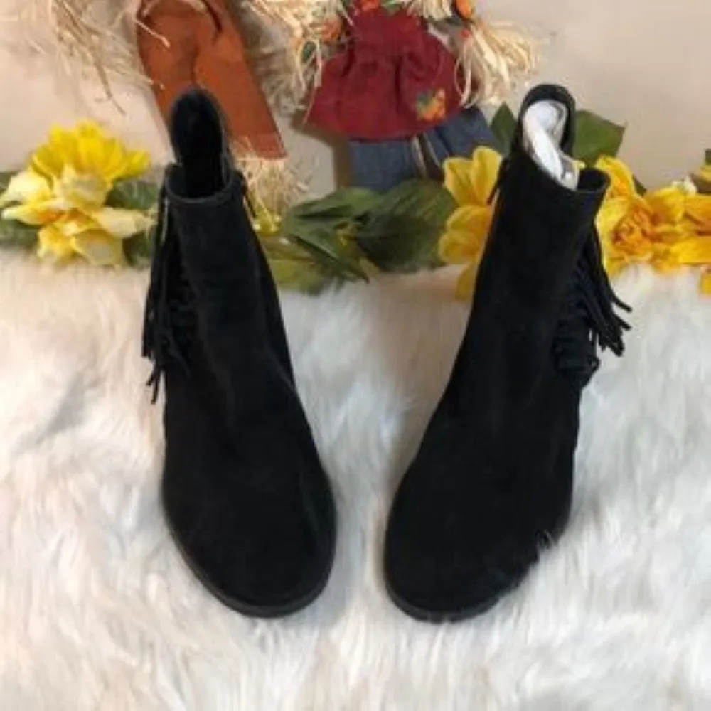 Kenneth Cole Reaction Rotini Fringe Ankle Boot 9.5