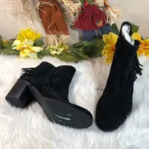 Kenneth Cole Reaction Rotini Fringe Ankle Boot 9.5