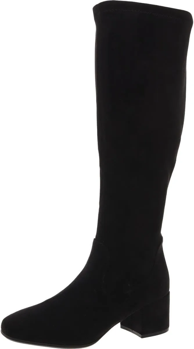 Kenneth Cole Reaction Women's Women's RIDA Stretch Boot Ankle, Black Micro, 9.5