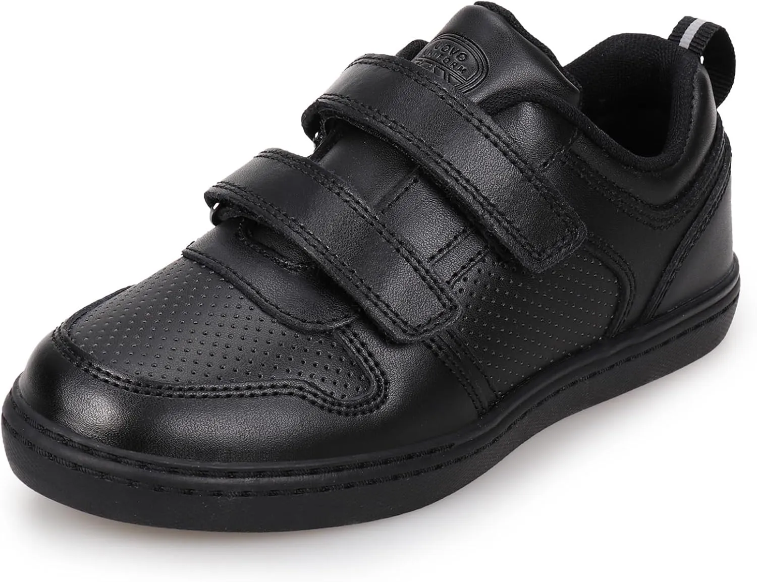 Kids Boys Black School Shoes Oxford Uniform Dress Slip Resistant Athletic Sneaker(Little/Big Kids)