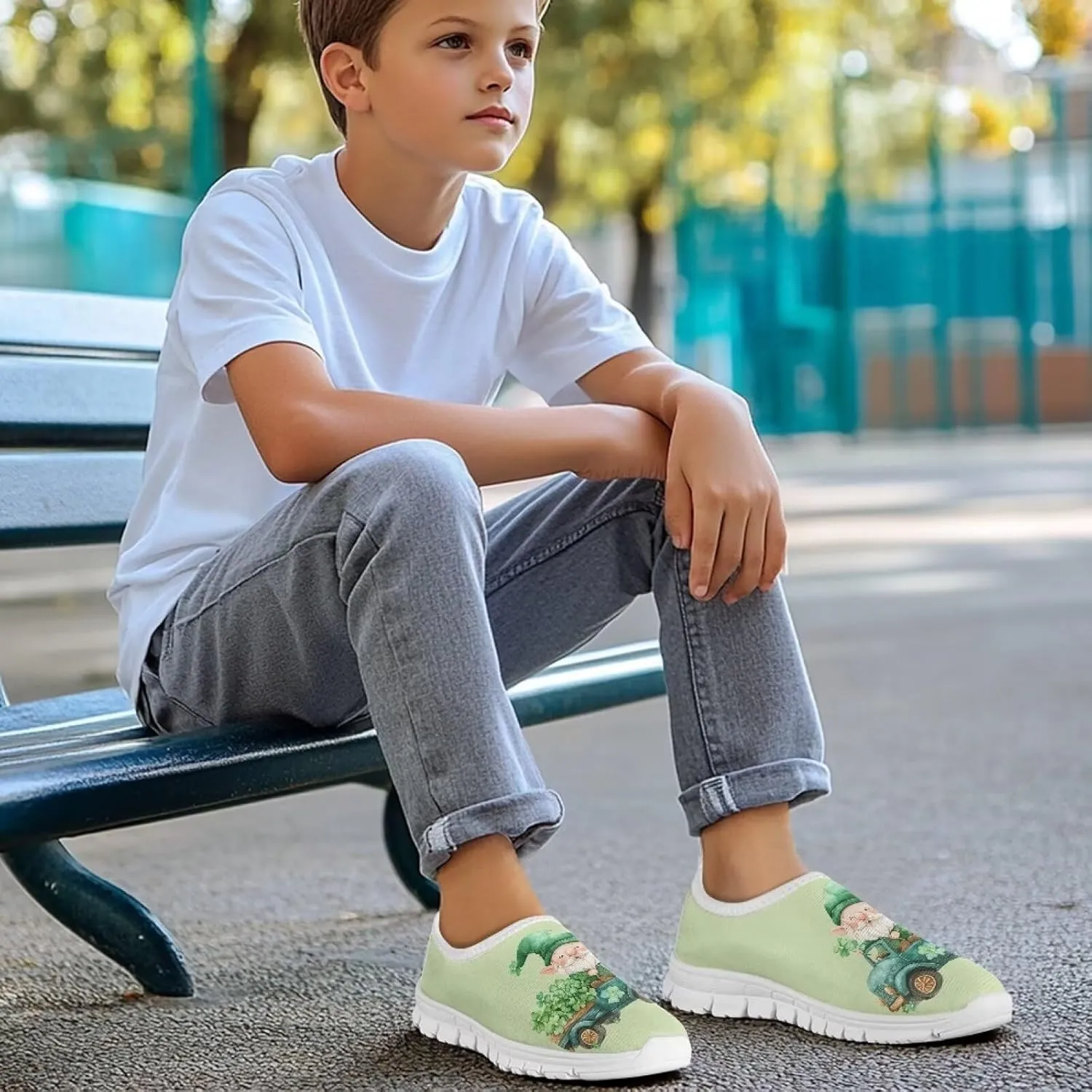 Kids Lightweight Athletic Fashion Sneaker Jogging Running Sports Shoes