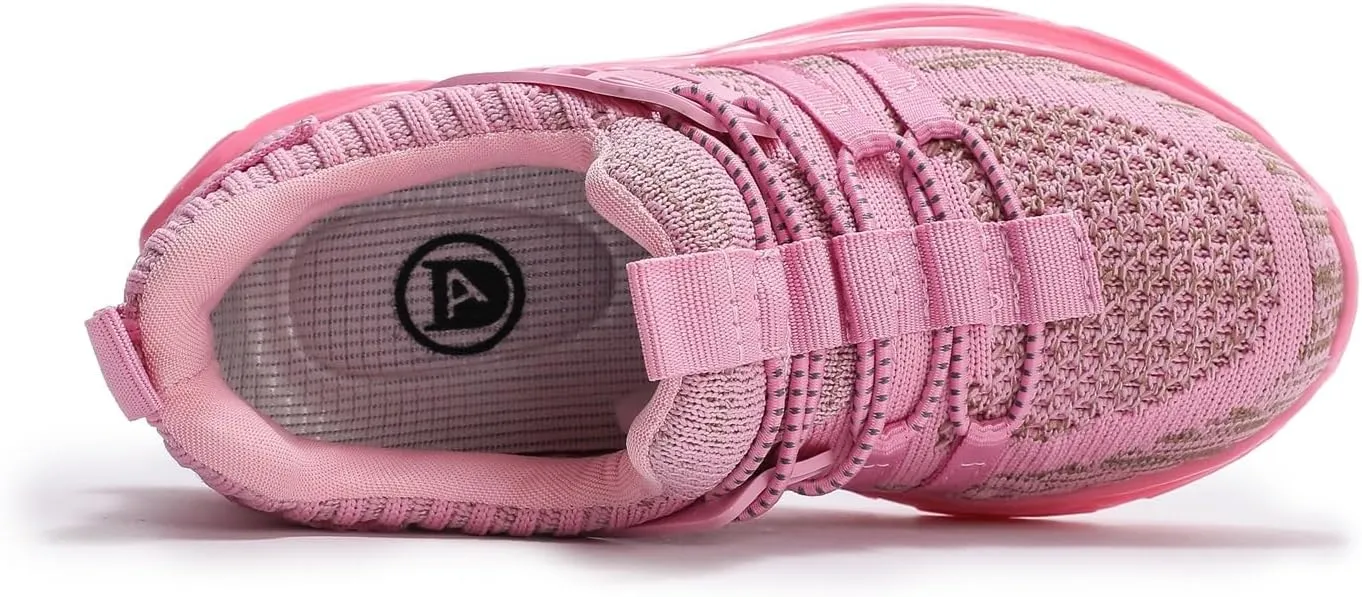 kkdom Kids Sneakers for Boys Girls Fashion Primary School Students Sports Shoes Gym Tennis Shoes Lightweight Breathable Running Shoes