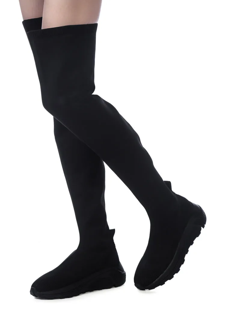 Kladus Knitted Thigh High Winter Boots