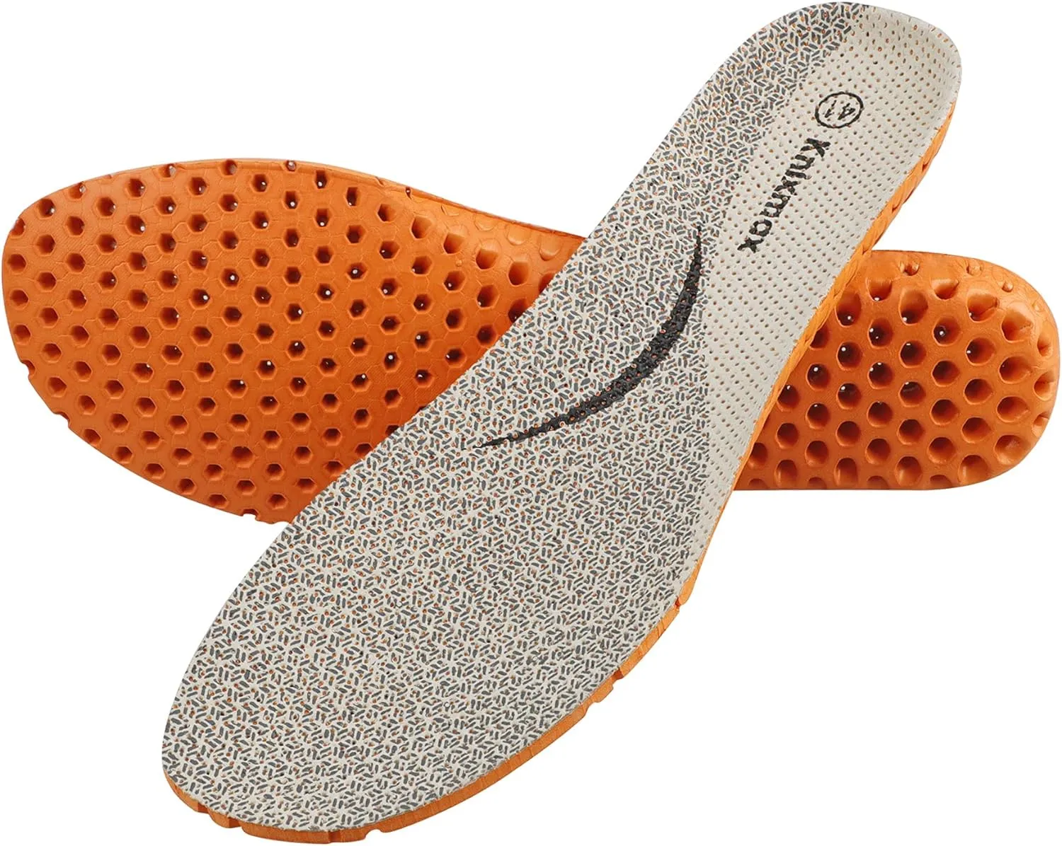 Knixmax Women's Sport Shoe Insoles Original Replacement Inserts Orthotic Water Sandal Liners Arch Support Breathable Cushioning Sneaker Pads Relieve Foot Pain Plantar Fasciitis Insoles Beige EU 36
