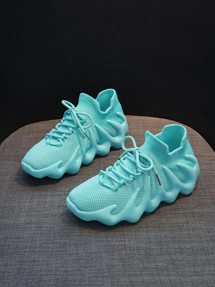 Lace-up Knit Breathable Sneakers-unitmotor™