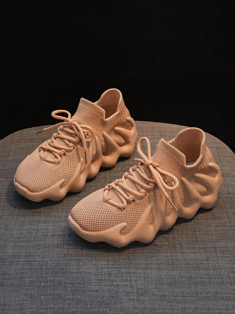 Lace-up Knit Breathable Sneakers-unitmotor™