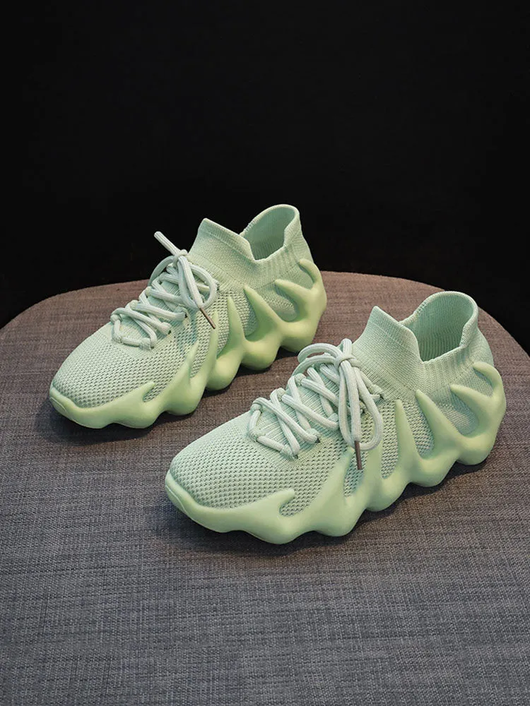 Lace-up Knit Breathable Sneakers-unitmotor™