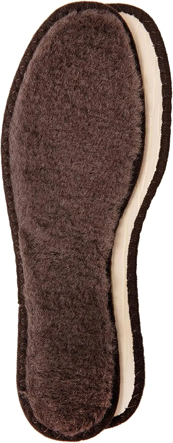 Lambswool Winter Insoles for Boots Shoes, Set of 3 Pairs, Insole Replacements for Men and Women, Lambskin Inner Soles, Durable and Warm, 3 Pairs of Winter Shoe Inserts, by Kaps (39 EUR / L8 US)