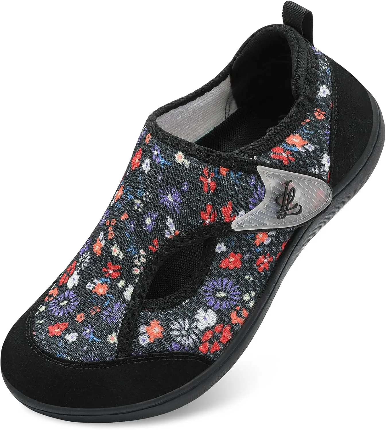 LeIsfIt Womens Wide Diabetic Shoes Adjustable Barefoot Walking Shoes Breathable Zero Drop Sneakers for Wide Width Arthritis Edema Feet Size 6-12