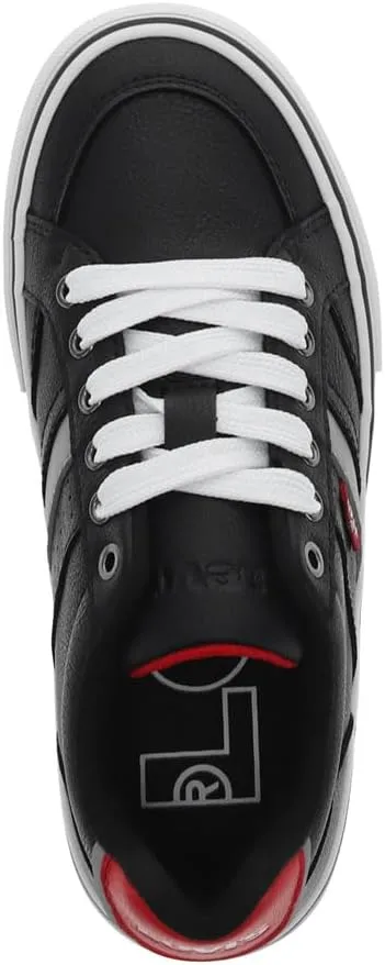 Levi's Kids Avery Synthetic Leather Casual Lace Up Sneaker Shoe
