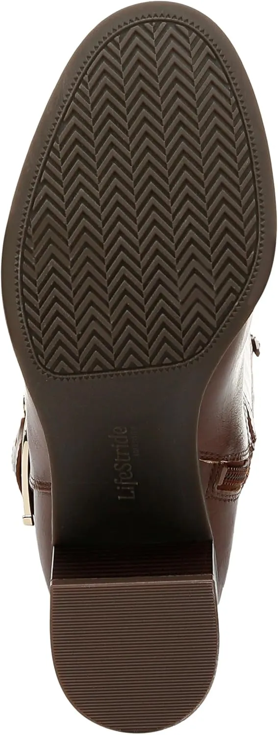 LifeStride Women's Legend Block Heel Riding Boot Knee High