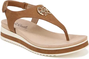 LifeStride Womens Zeeta Thong Sandals Tan 6 M