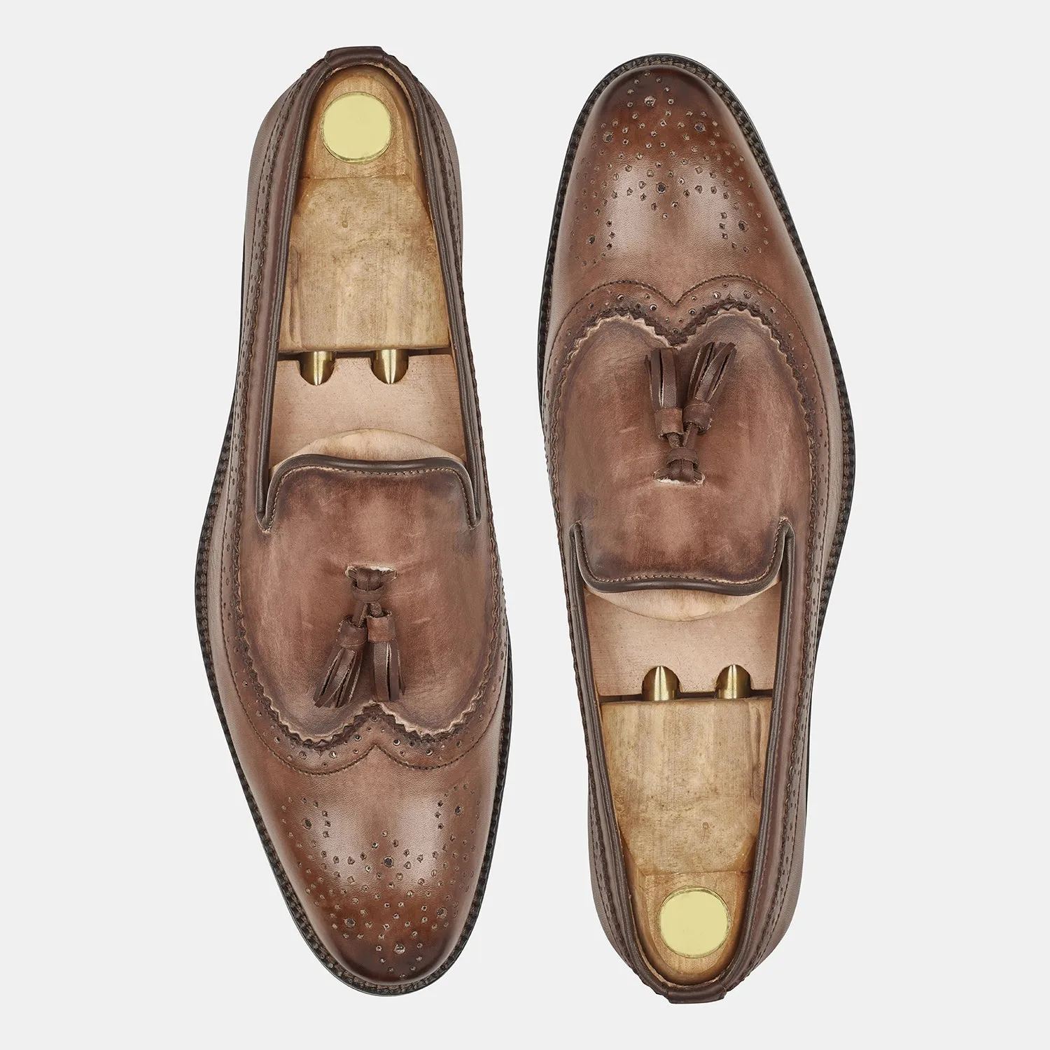 Light Brown Charlie Leather Loafers
