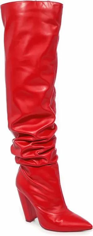 Liliana Women's Over The Knee Thigh High Wedge Heel Boots