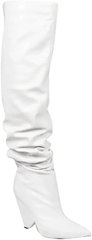 Liliana Women's Over The Knee Thigh High Wedge Heel Boots