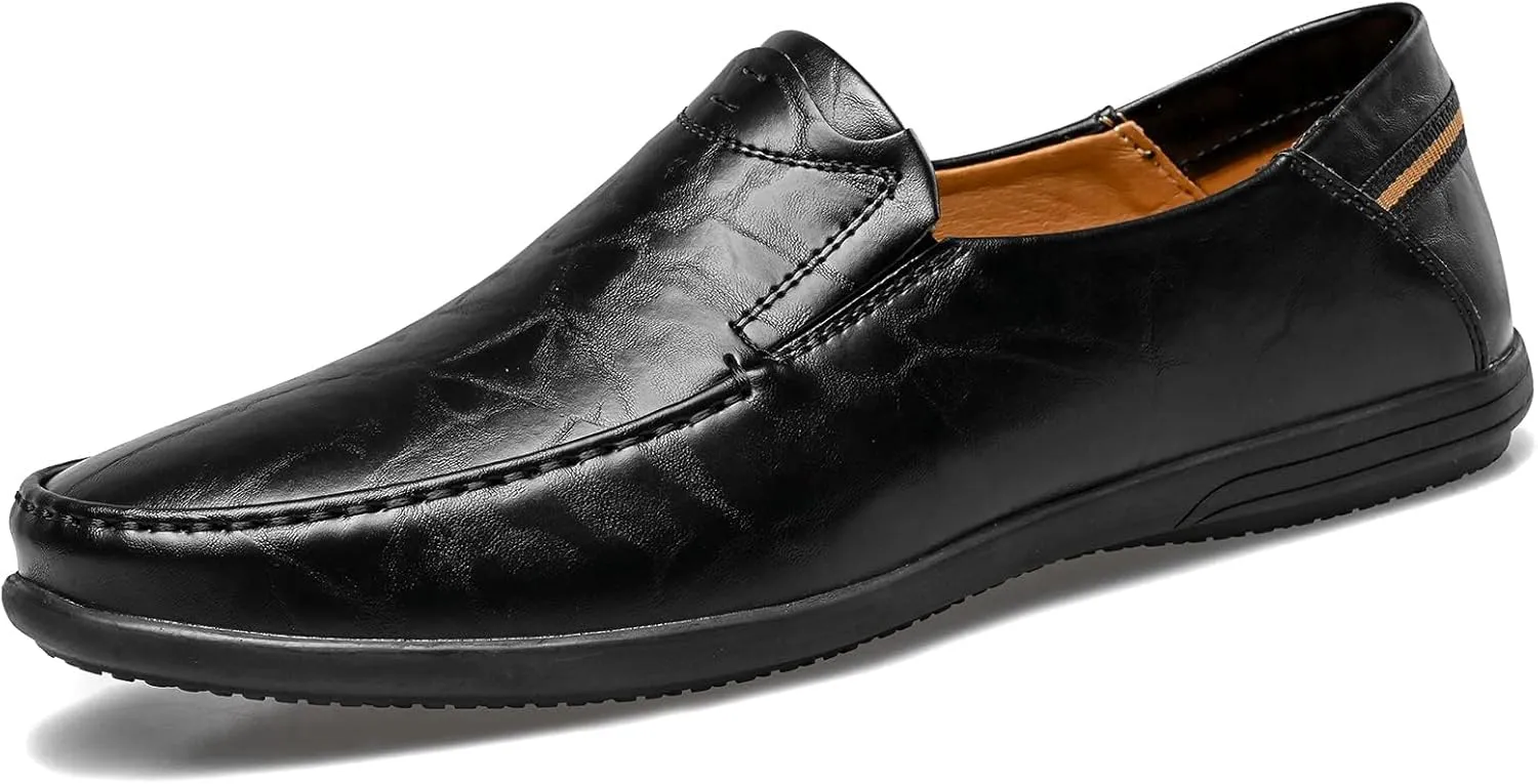 Loafer Premium Genuine Leather Men's Casual Shoes Slip On Mens Driving Penny Loafers for Men Lightweight Breathable