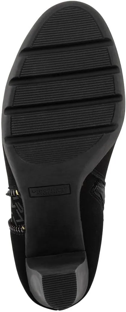 LONDON FOG Womens Beelize Ankle Bootie Heeled Ankle Boot