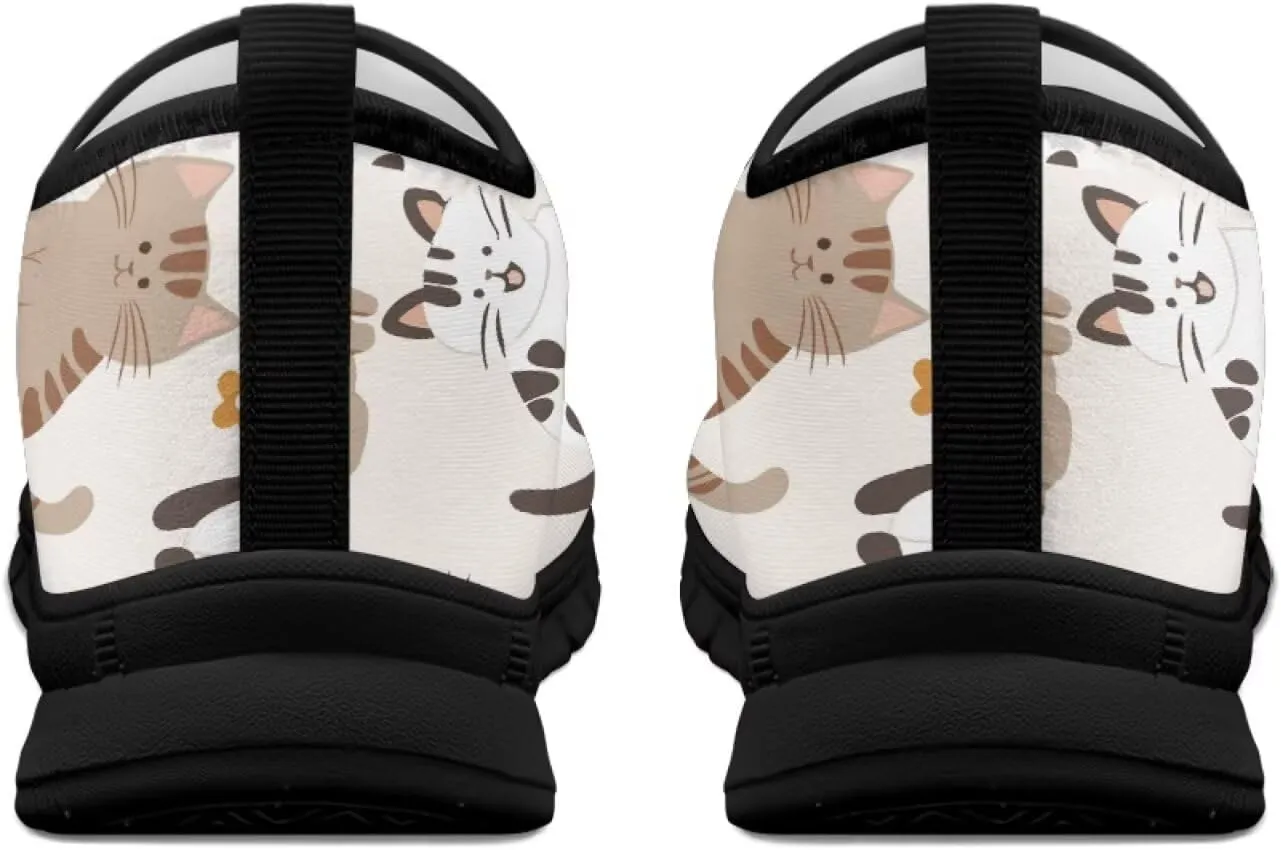 Low-Cut Animals Pattern Casual Shoes - Walking Shoe Women, Tennis Sneakers, Polyester Fabric Breathable Footwear