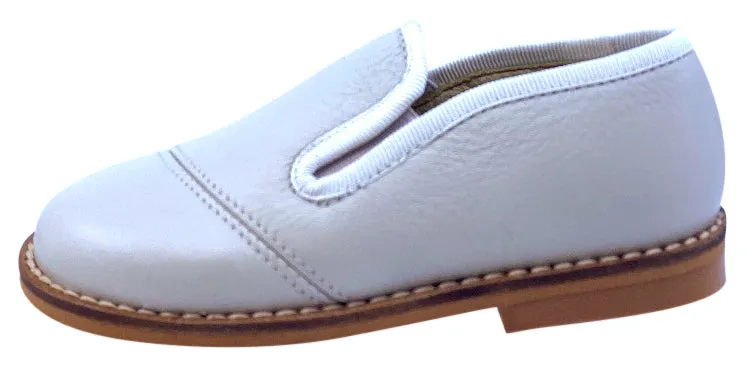 Luccini Boy's BASIL Piso Point Natural Loafer - Light Grey Perla