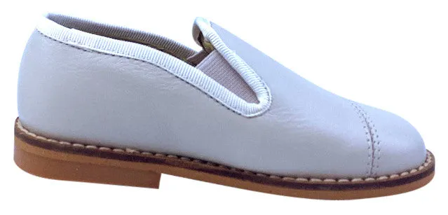 Luccini Boy's BASIL Piso Point Natural Loafer - Light Grey Perla