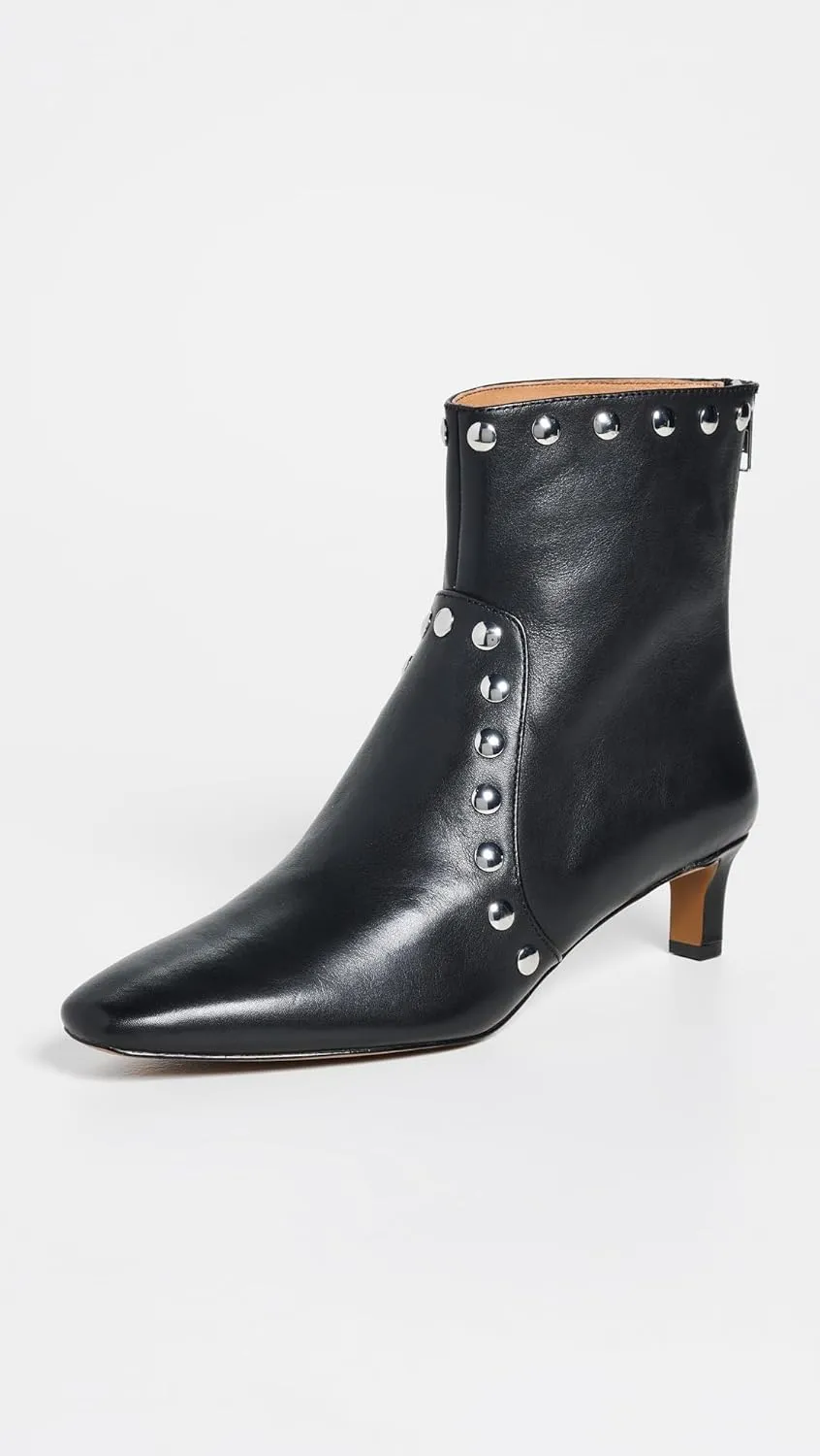 Madewell Women's Dimes Kitten Heel Boot-Stud Ankle